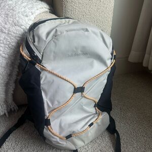 lululemon athletica Black and Cream Men's Backpack